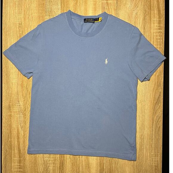 Polo Ralph Lauren Casual Crew Neck Short Sleeve T Shirt Mens Size Large L Blue - Picture 1 of 4